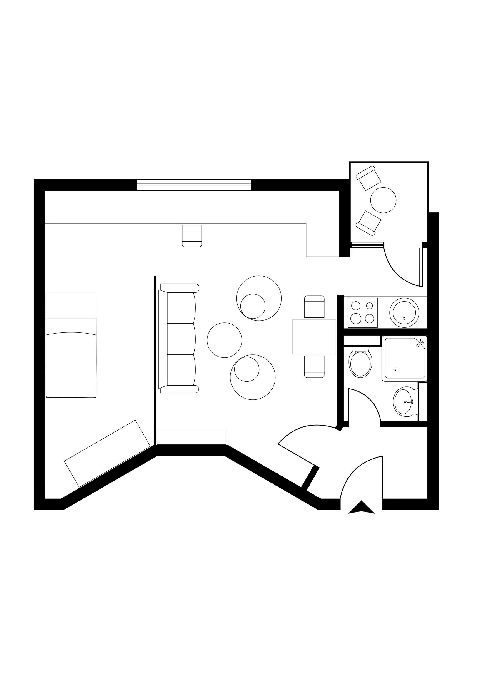 Immobilienangebot - Karlsruhe - Alle - Bieterverfahren – Renditestarke 1-Zimmer-Wohnung auf Erbbaugrundstück