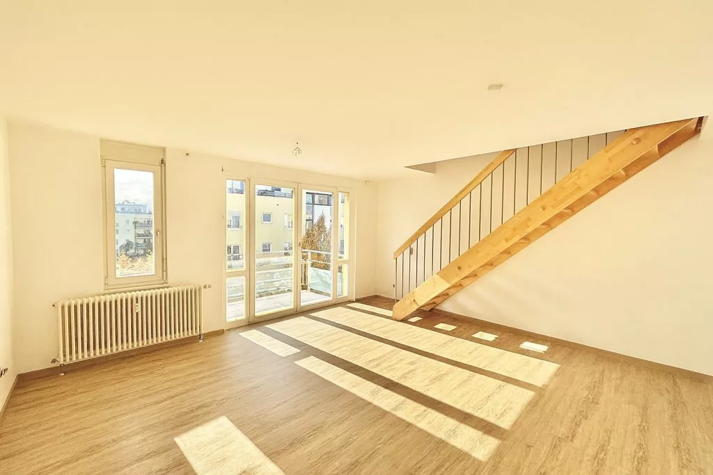 Immobilienangebot - Karlsruhe - Alle - Wohlfühlen auf zwei Etagen – 2-Zimmer-Maisonette mit Balkon und TG-Stellplatz