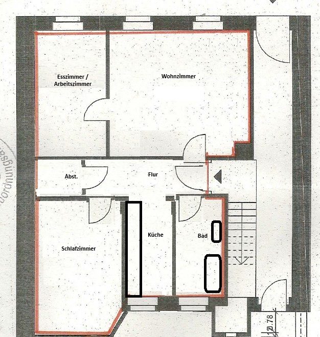 Immobilienangebot - Karlsruhe - Alle - Gepflegte 2,5-Zimmer-Wohnung in begehrter Lage von Durlach