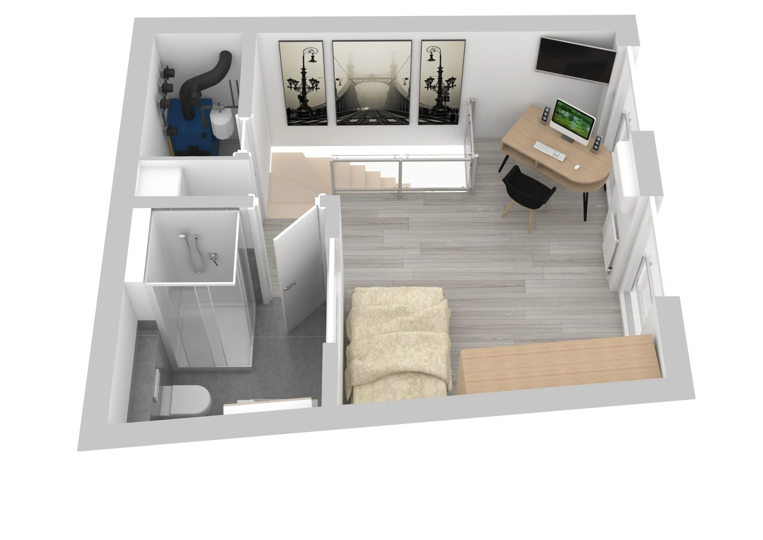 Immobilienangebot - Karlsruhe - Alle - Top Invest ! 3 hochwertige Maisonette-Wohnungen in ruhigem Rückgebäude nahe KIT Karlsruhe-Oststadt