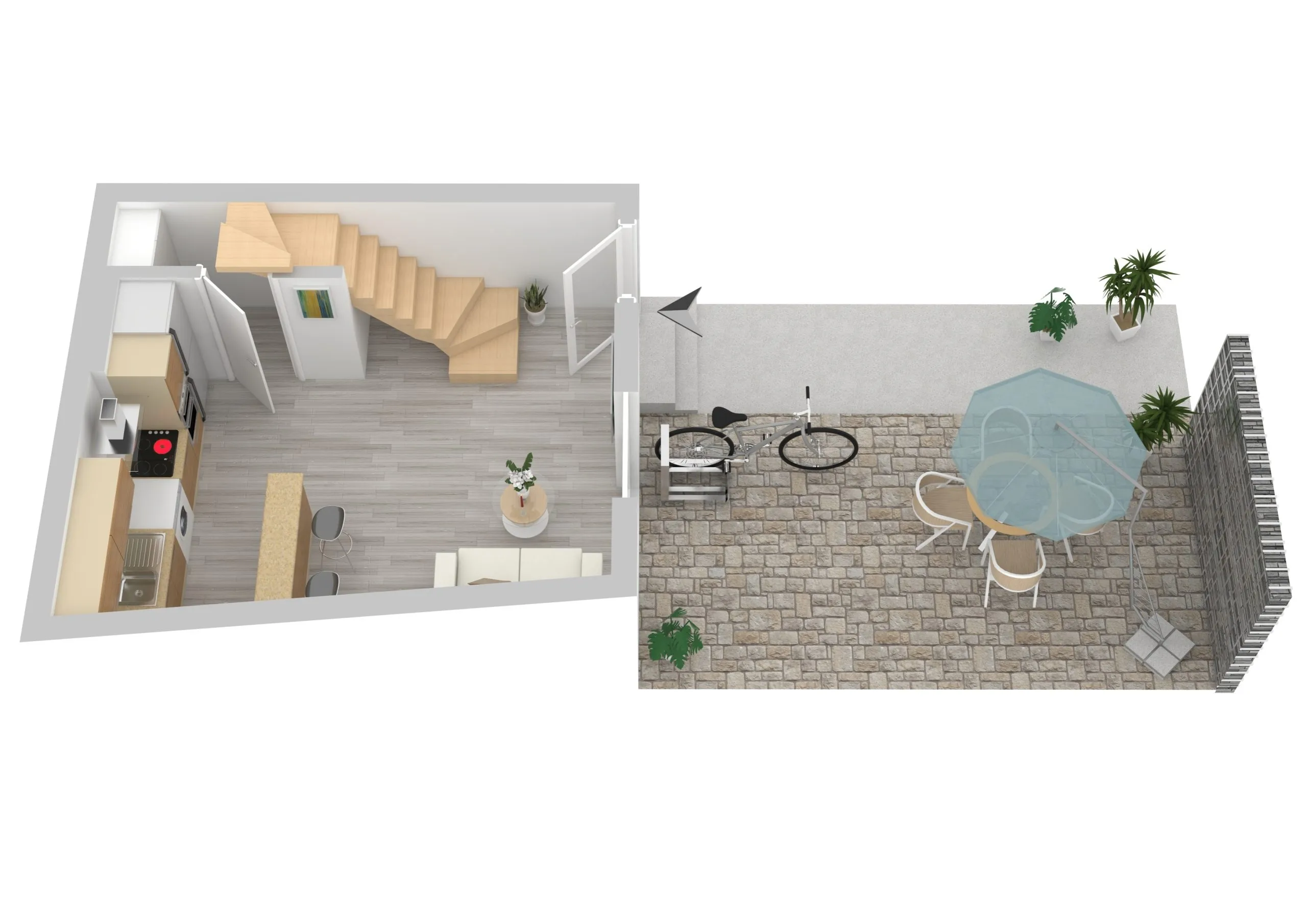 Immobilienangebot - Karlsruhe - Alle - Top Invest ! 3 hochwertige Maisonette-Wohnungen in ruhigem Rückgebäude nahe KIT Karlsruhe-Oststadt