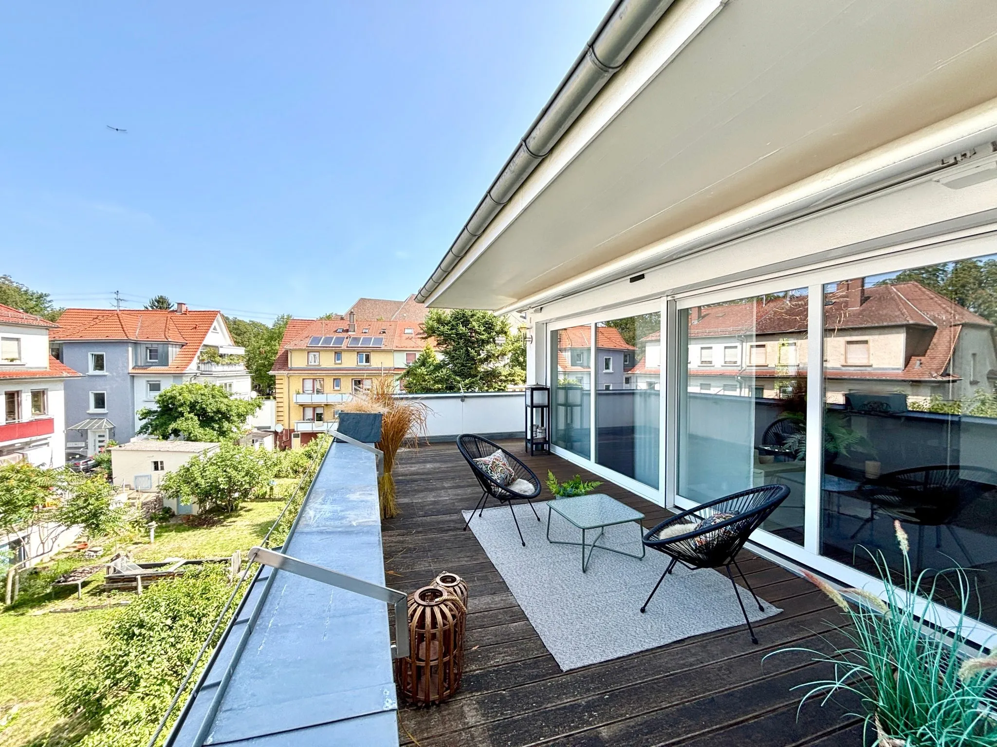 Immobilienangebot - Karlsruhe - Alle - Exklusive Maisonette-Penthouse-Wohnung mit großer Terrasse im Herzen von Durlach
