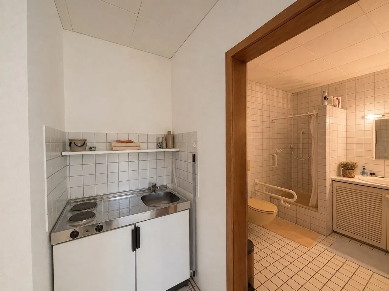 10LangKochnische im Gästeappartement (Hinweis: KI-überarbeitet) Immobilienangebot - Weingarten (Baden) - Alle - Ein Zuhause mit außergewöhnlichem Raumangebot – 228 m² Wohnen direkt an den Weinbergen