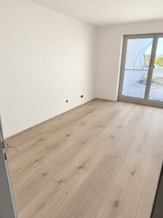 3LangMaster Schlafzimmer(mit KI bearbeitet) Immobilienangebot - Karlsruhe - Alle - Wohnen über Karlsruhe – großzügige 4,5-Zimmer-Wohnung mit Westterrasse und Panoramablick
